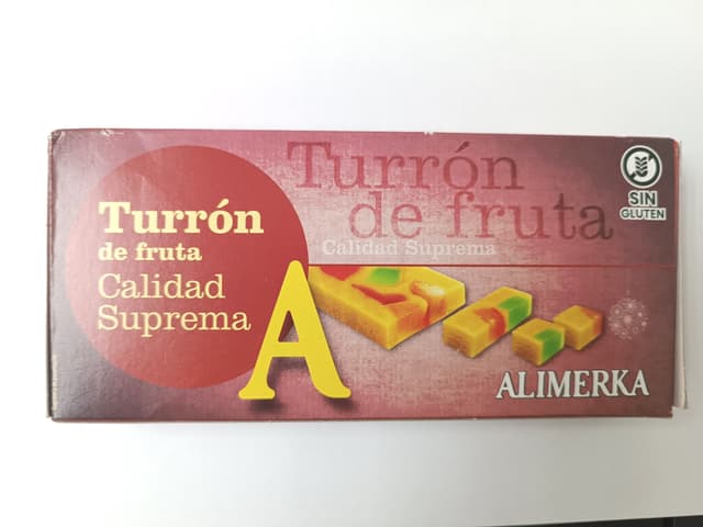 Turrón Frutas Alimerka Calidad Suprema