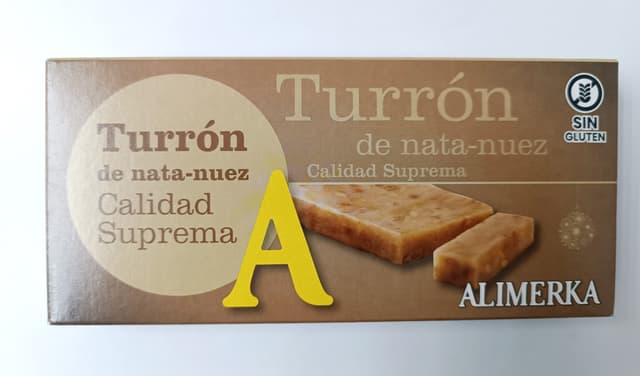 Turrón Nata-nuez Alimerka Calidad Suprema