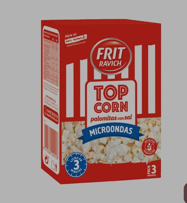 Palomitas De Maiz Para Microondas ( Caja Con 3 Paquetes) 