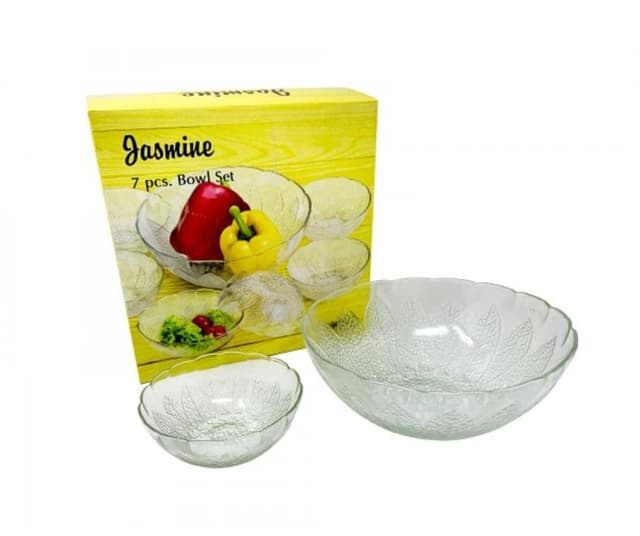 Set De 7 Piezas De Cuenco De Cristal