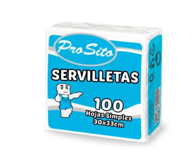 Servilletas( 100 U De Hojas Simples) 